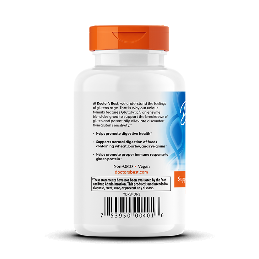 Doctor's Best Gluten Rescue with Glutalytic, 60 Veggie Caps