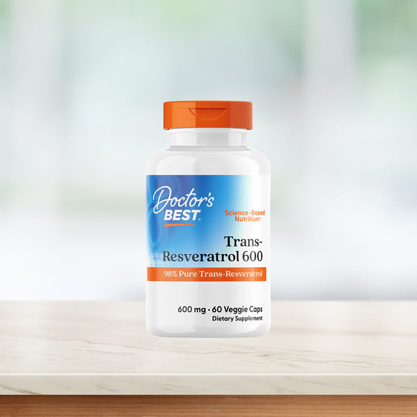 Doctor's Best High Potency Trans-Resveratrol 600, 600 mg, 60 Veggie Caps