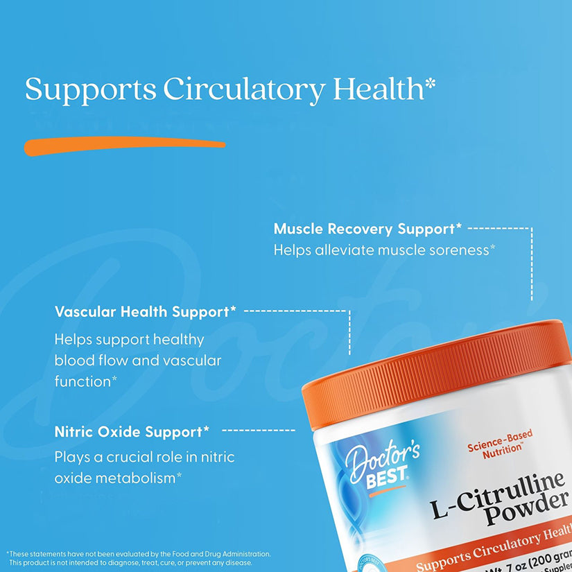 Doctor's Best L-Citrulline Powder, 7 oz (200 g)