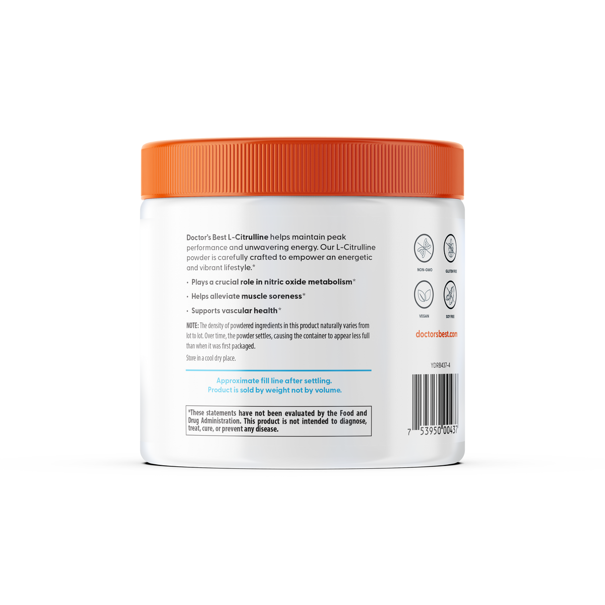 Doctor's Best L-Citrulline Powder, 7 oz (200 g)