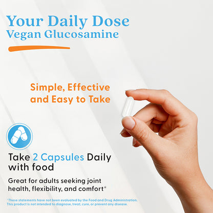 Doctor's Best Vegan Glucosamine Sulfate with GreenGrown Glucosamine, 750 mg, 180 Veggie Caps