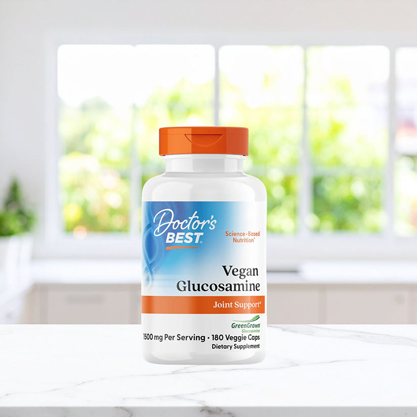 Doctor's Best Vegan Glucosamine Sulfate with GreenGrown Glucosamine, 750 mg, 180 Veggie Caps