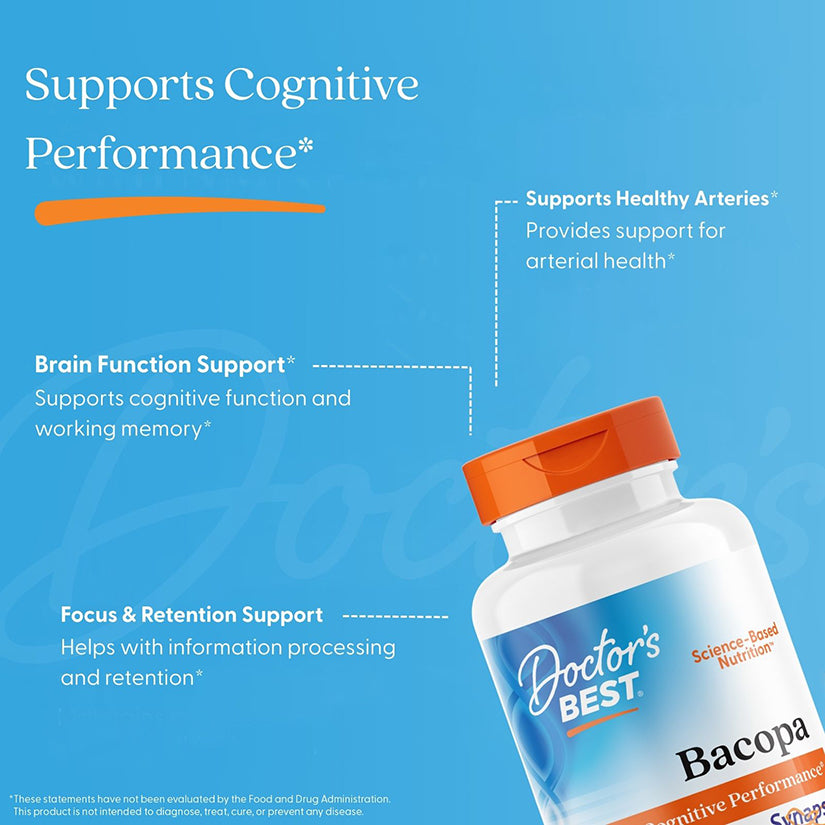 Doctor's Best Bacopa with Synapsa, 320 mg, 60 Veggie Caps