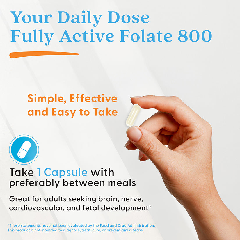 Doctor's Best Fully Active Folate 800, 800 mcg, 60 Veggie Caps
