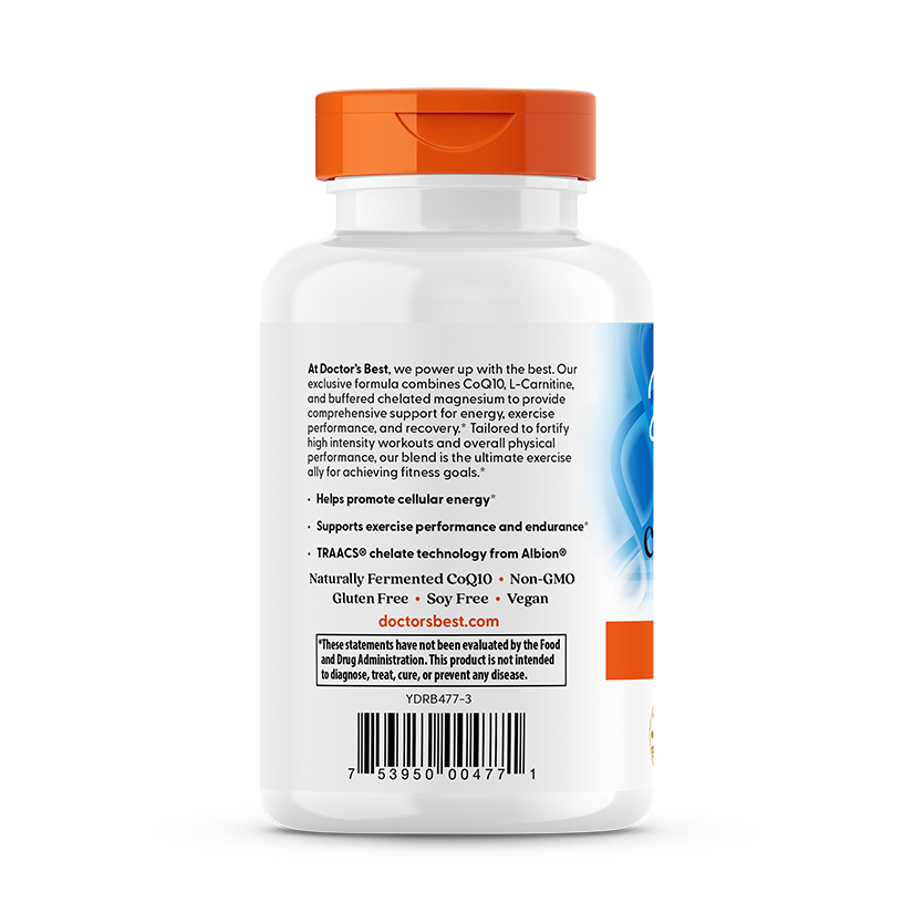 Doctor's Best CoQ10 L-Carnitine Magnesium, 90 Veggie Caps