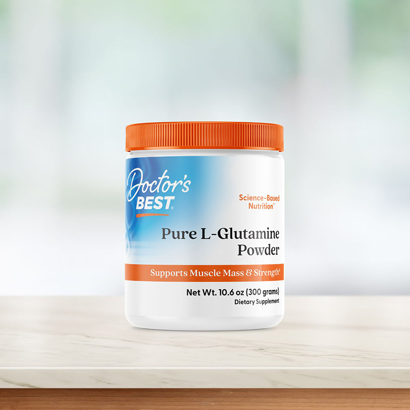 Doctor's Best Pure L-Glutamine Powder, 10.6 oz (300 g)