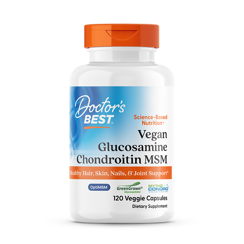 Doctor's Best Vegan Glucosamine Chondroitin MSM, 120 Veggie Caps
