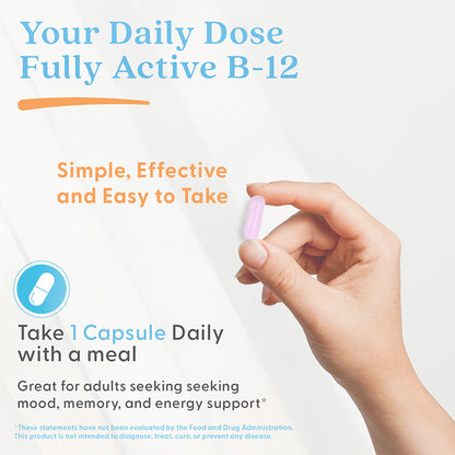 Doctor's Best Fully Active B12, 1,500 mcg, 180 Veggie Caps