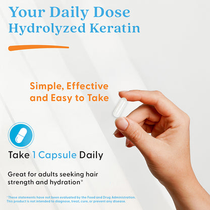 Doctor's Best Hydrolyzed Keratin, 500 mg, 60 Veggie Caps