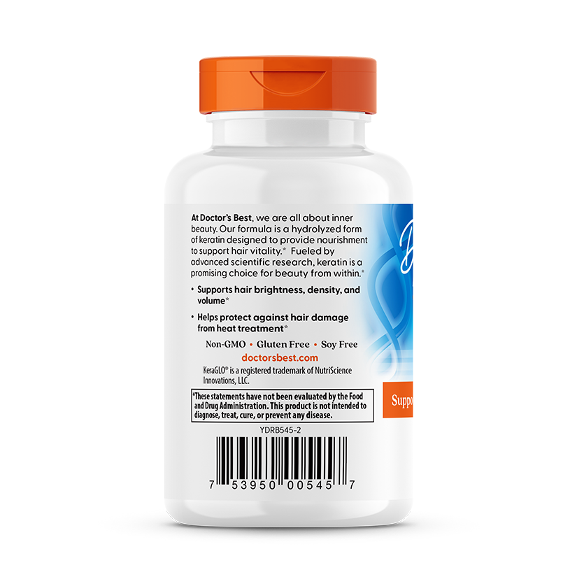 Doctor's Best Hydrolyzed Keratin, 500 mg, 60 Veggie Caps