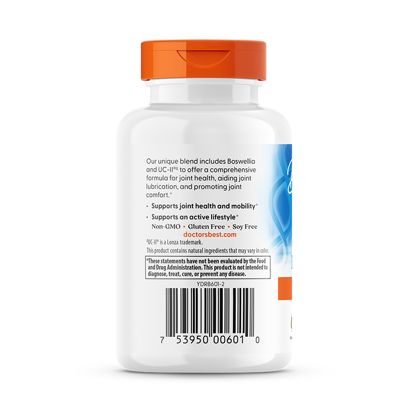 Doctor's Best BioAvailable* Boswellia + UC-II®, 60 Veggie Caps