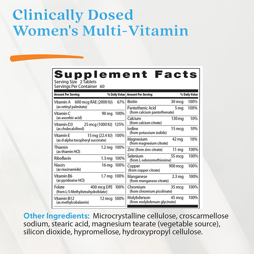 Doctor's Best Women's Multi-Vitamin, 120 Tablets