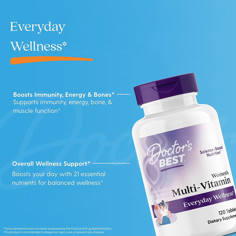 Doctor's Best Women's Multi-Vitamin, 120 Tablets