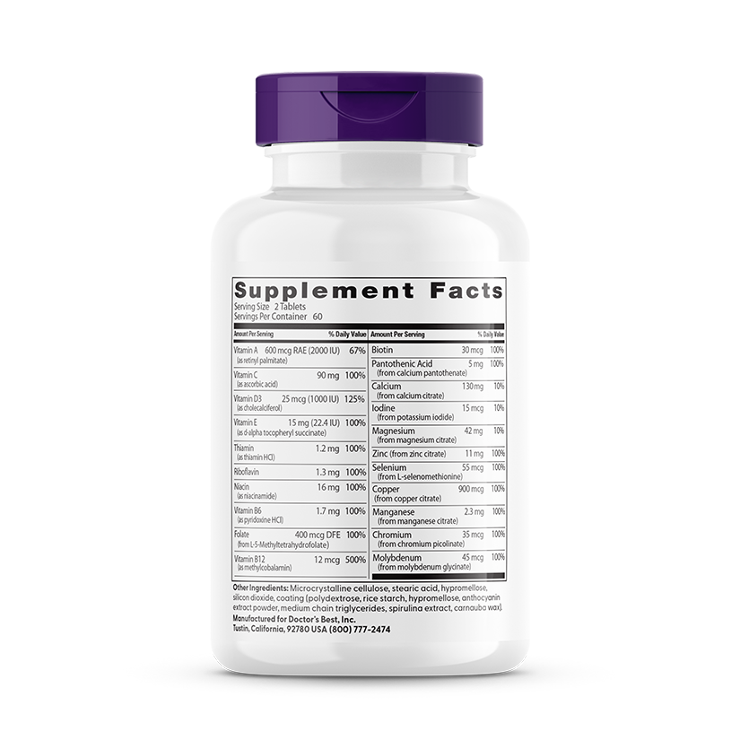 Doctor's Best Women's Multi-Vitamin, 120 Tablets