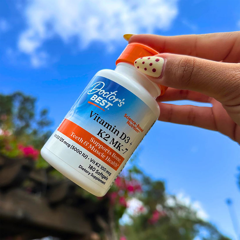 Doctor's Best Vitamin D3 + K2 MK-7, 180 Softgels