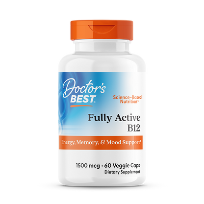 Doctor's Best Fully Active B12, 1,500 mcg, 60 Veggie Caps
