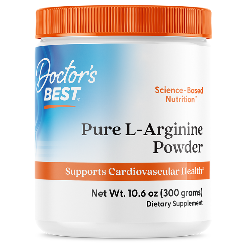Doctor's Best Pure L-Arginine Powder, 10.6 oz (300 g)