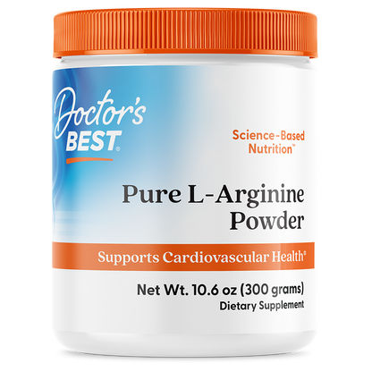 Doctor's Best Pure L-Arginine Powder, 10.6 oz (300 g)