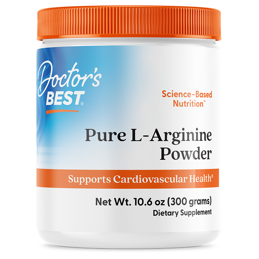 Doctor's Best Pure L-Arginine Powder, 10.6 oz (300 g)