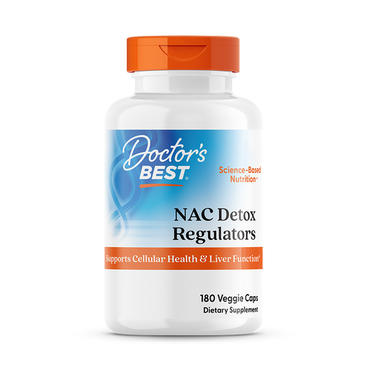 Doctor's Best NAC Detox Regulators, 180 Veggie Caps