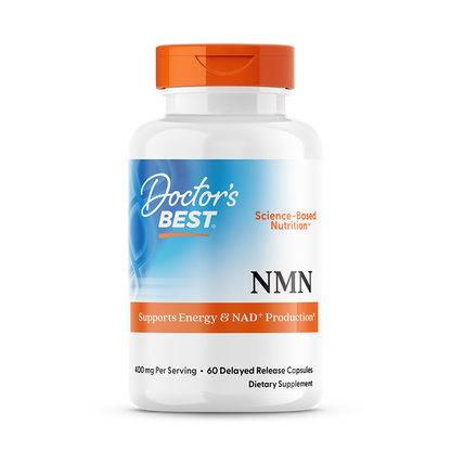 Doctor's Best NMN, 400 mg Per Serving, 60 Delayed Release Capsules